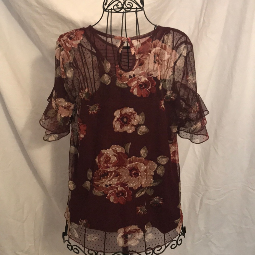 Floral Patterned Blouse - Picture 2 of 2